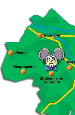 Bièvre; Beaurepaire, st etienne de st geoirs, Rives, Beaucroissant