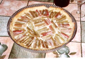 recette de tarte à la rhubarbe